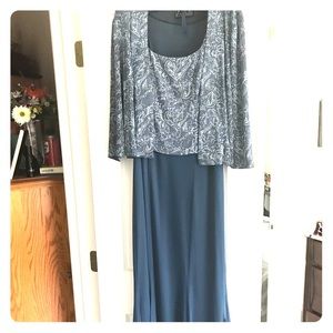Blue Gown & Jacket